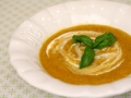 Supa crema de cartofi dulci si linte rosie
