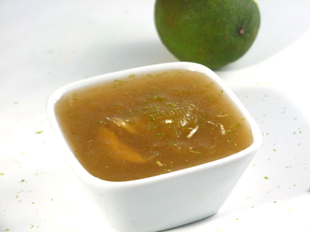 Dulceata de pepene galben cu lime si ghimbir