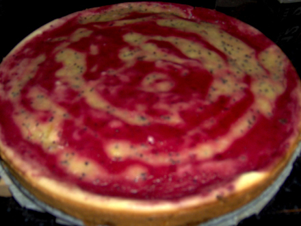 Tarta cu branza si zmeura (Cheesecake)