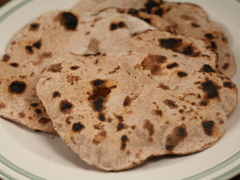 Chapati, paine indiana integrala