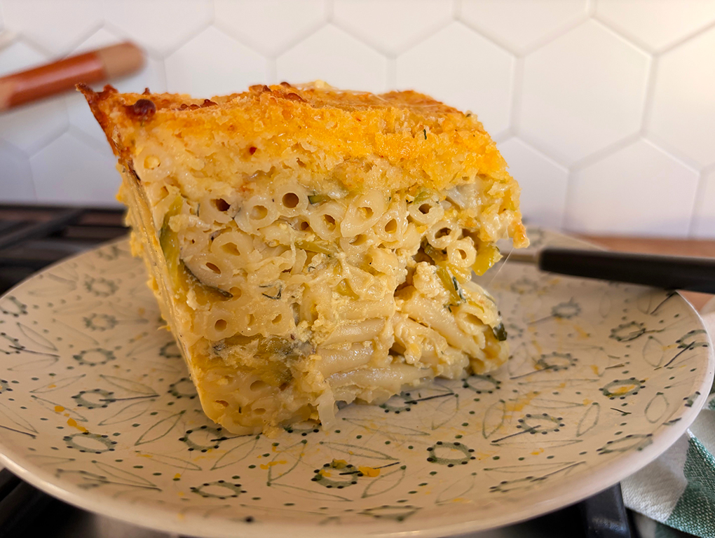 O portie de paste gratinate
