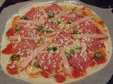 Alta pizza, cu ardei iute (pregatita de Radu)