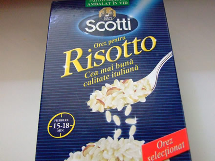 Orez cu bob rotund special pentru risotto