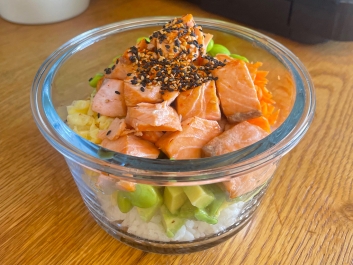 Air Fryer Salmon Bowl