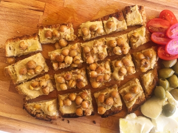 Kichererbsen-Bruschetta