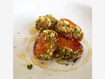 Albaricoques secos rellenos de mascarpone