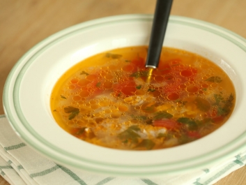 Romanian Lamb Soup with Lovage