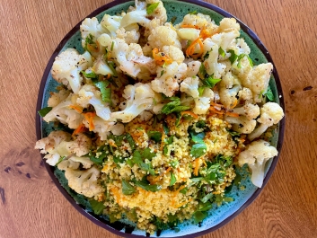 Roasted Cauliflower with Couscous