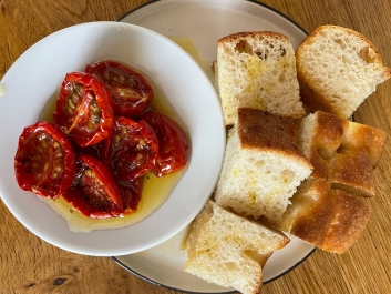 Focaccia esponjosa