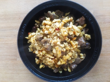 Browned Dumplings with Confit Gizzards
