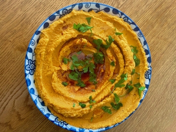 Red Lentil and Roasted Carrot Hummus