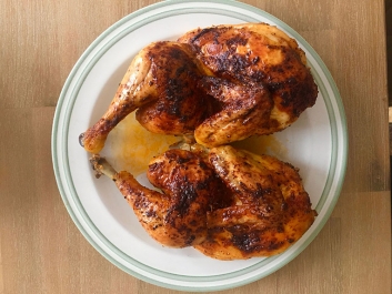Oven-Roasted Chicken Halves