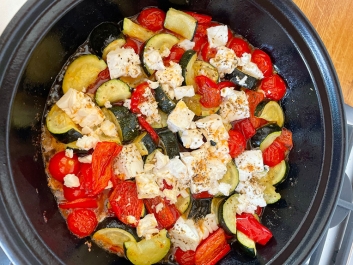 Gebackenes Gem&uuml;se mit Feta