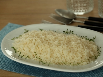 Arroz basmati con mantequilla al horno