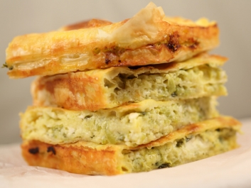 Pastel salado de calabac&iacute;n y queso