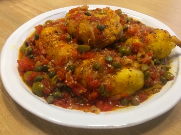 Csirke Veracruzana sz&oacute;sszal