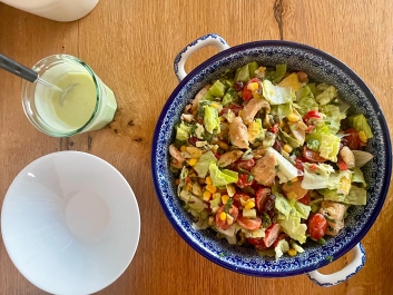 Mexikanischer Salat mit H&auml;hnchen