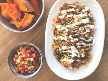 Shawarma vegetariano en plato