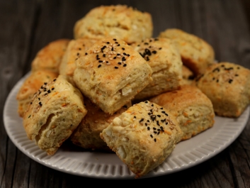 Cornmeal Scones with Feta