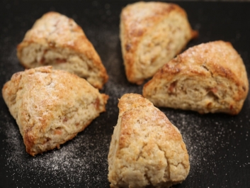 Rhubarb Scones