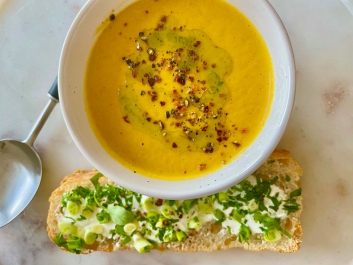 Crema de Zanahoria con Ricotta
