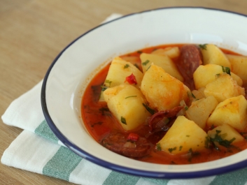 Potato Stew with Chorizo and Lovage