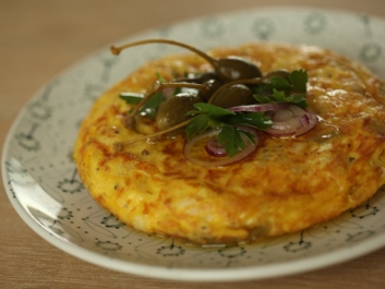 Spanische Tortilla mit Fisch