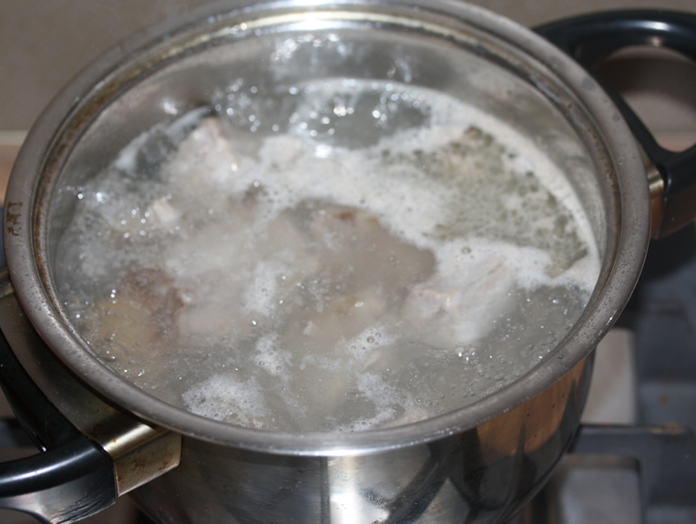 Costite afumate la cuptor - Costitele se fierb 5 minute